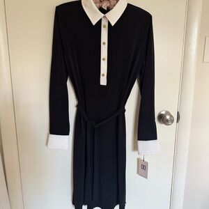 Ivanka Trump Elegant Black and White Dress